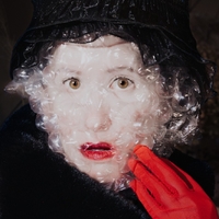 Self portrait in a surprised mood
