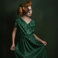 The girl with the moray eel