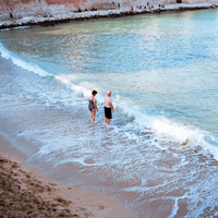 By the sea
