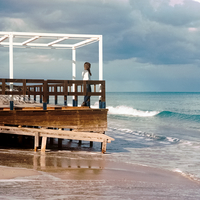 By the sea