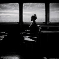 Woman on Ferry 